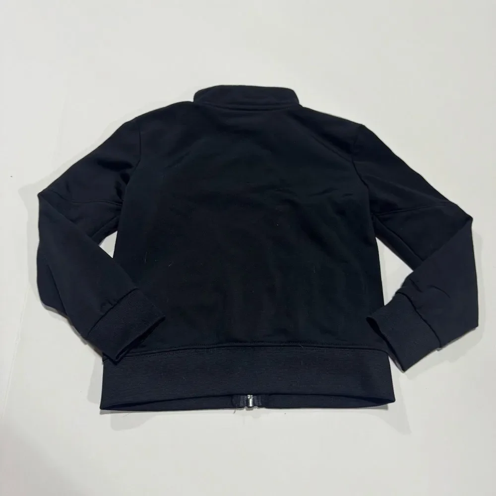 Nike Black Full Zip Athletic Track Jacket
